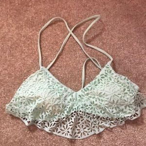 Blue/green swimsuit top